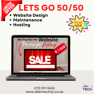 Let's go 50/50 on your Website today
